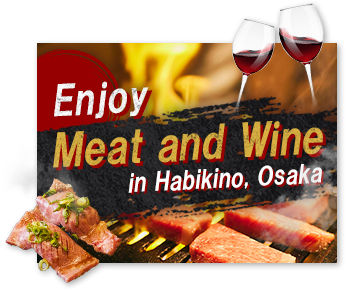 Enjoy Meat and Wine in Habikino, Osaka
