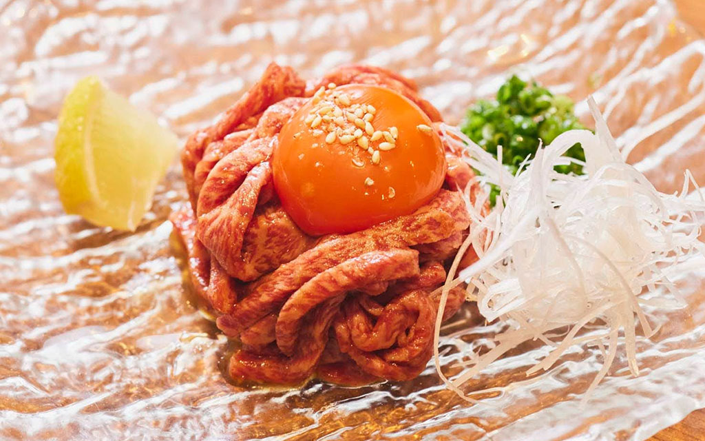 Image：lean-meat Yukhoe (seasoned raw beef)